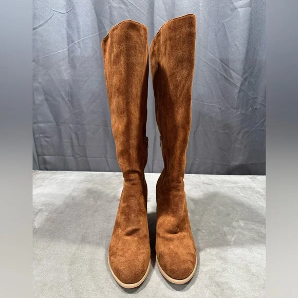 Elegant Tan Knee-High Women's Boots Size 9 - Picture 6 of 13